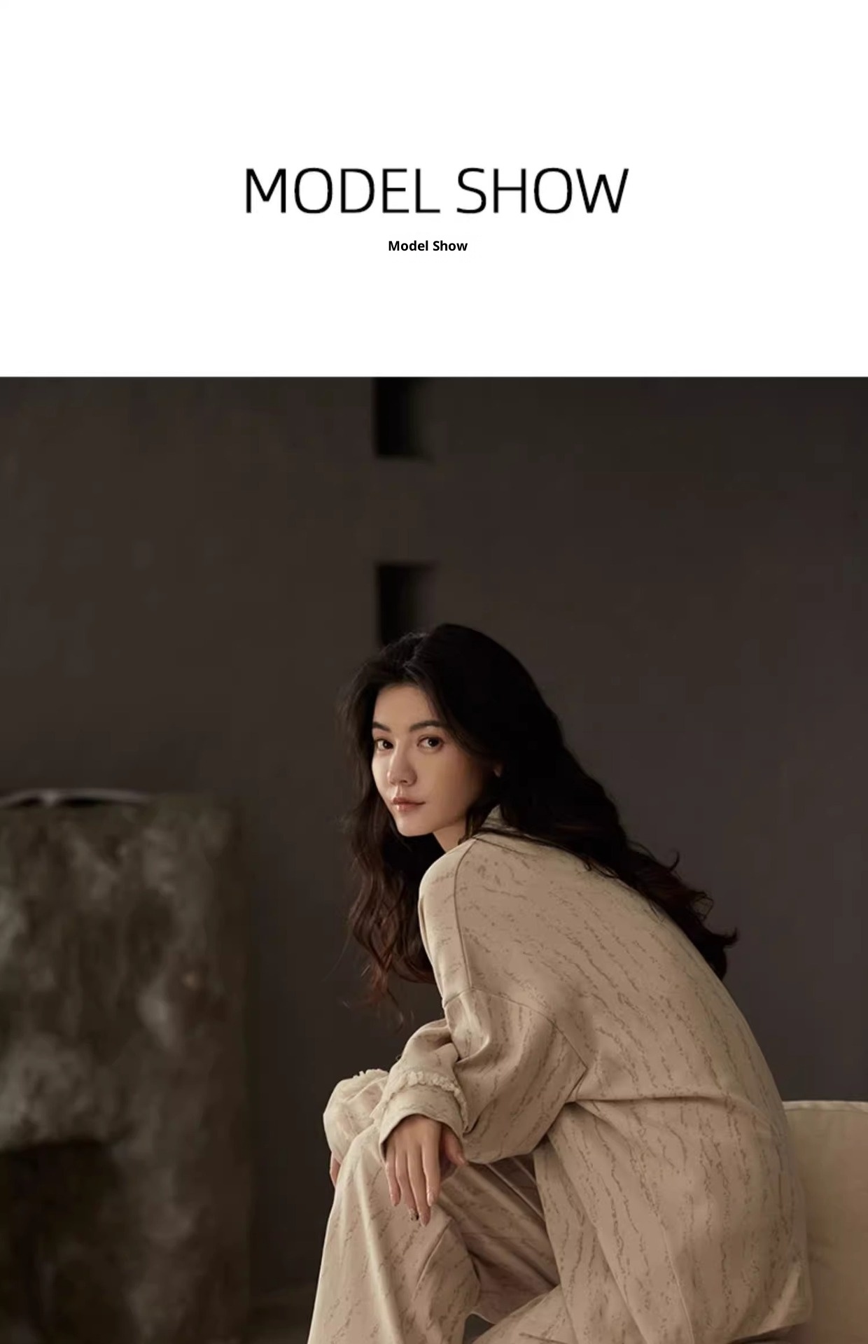 ChicShe Minimalistischer gestreifter Partner-Pyjama im koreanischen Stil für Damen, Neuheit Frühling/Herbst/Winter 2025, hochwertiges Design mit langen Ärmeln und Hose, Homewear_voghion.com