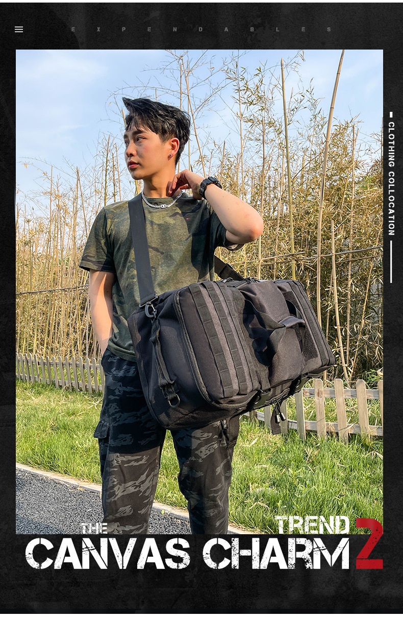 ActiveGo Camouflage Capacity Multifunctional Handheld Large Hiking Climbing Bag Outdoor Travel Backpack_voghion.com