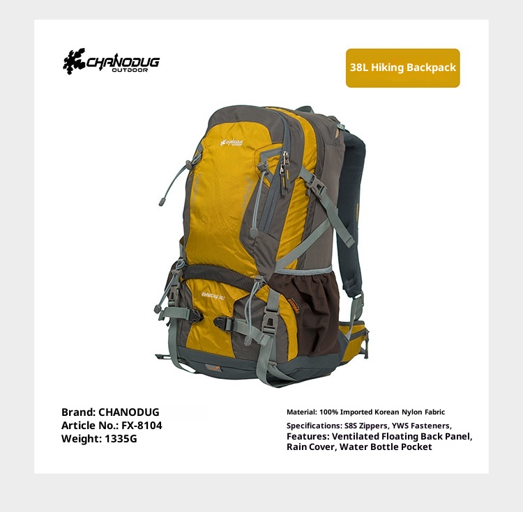 ActiveGo Outdoor 38L Hiking Large Capacity Travel Backpack Trekking Climbing Unisex Double Shoulder School Bag_voghion.com