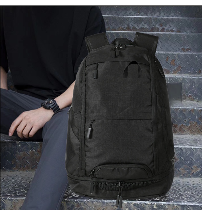 ActiveGo Large Capacity Travel Dry Wet Separation Outdoor Sports Fitness Men Basketball Backpack Football Bag Independent Shoe_voghion.com