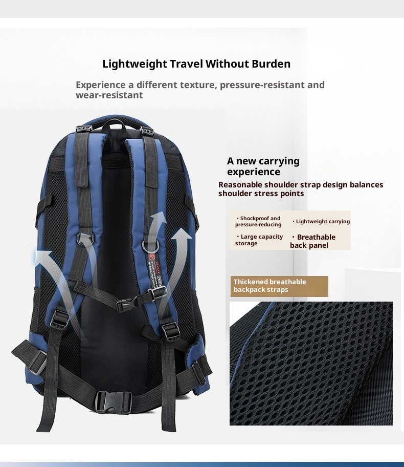ActiveGo Wholesale Hiking Bag Multifunctional Travel Waterproof Outdoor Large Capacity Factory Backpack Men's New Style_voghion.com