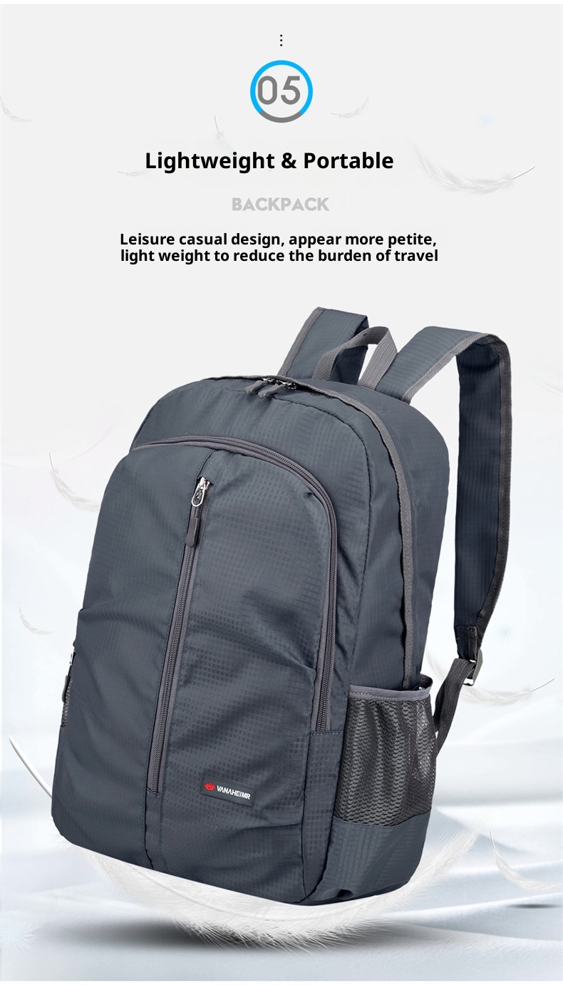 ActiveGo 2024 Spring New Outdoor Casual Sports Backpack Lightweight Large Capacity Folding Bag Dropshipping_voghion.com
