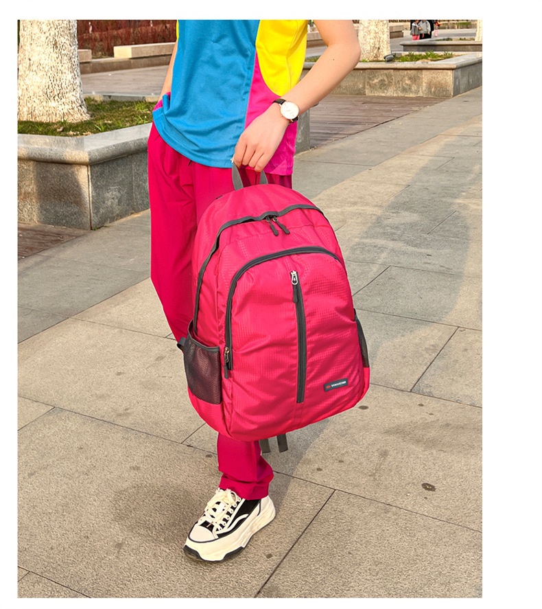 ActiveGo 2024 Spring New Outdoor Casual Sports Backpack Lightweight Large Capacity Folding Bag Dropshipping_voghion.com