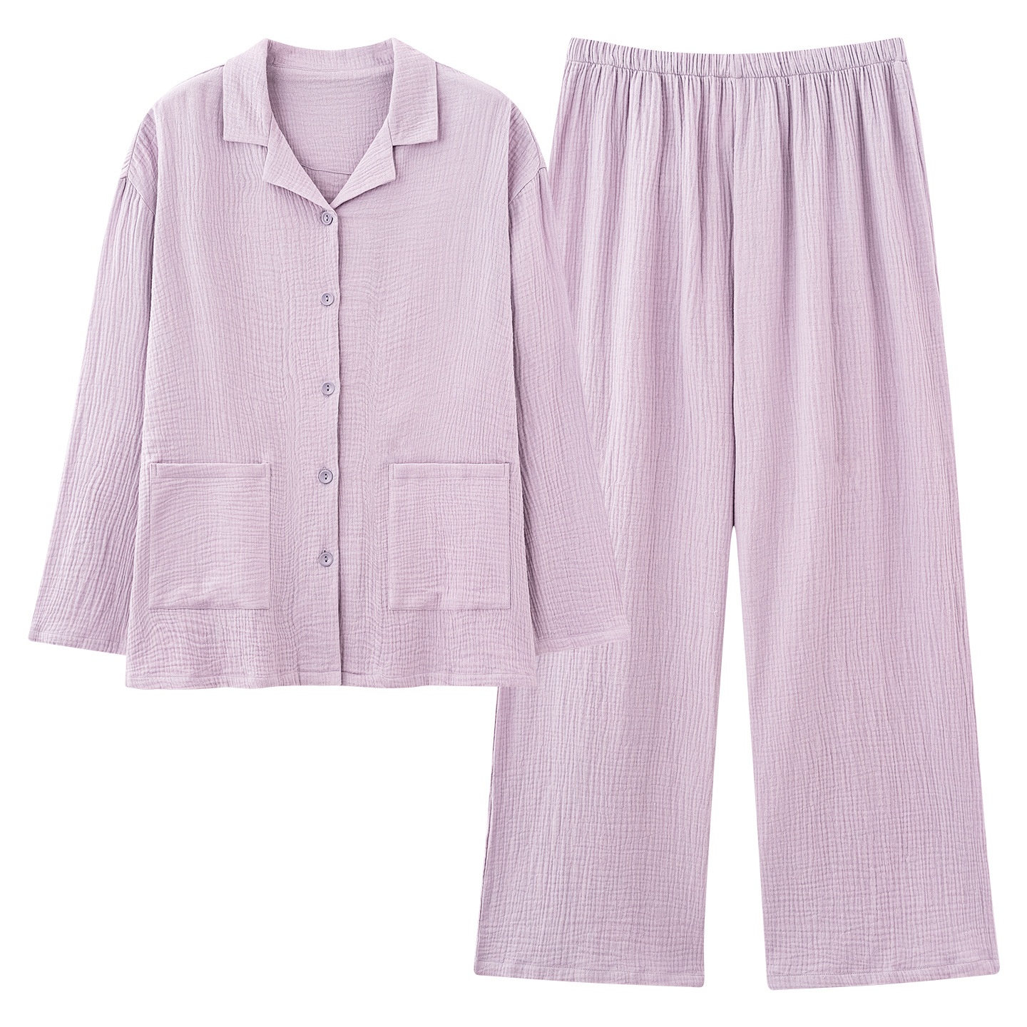 ChicShe Princess Style Pajamas For Women Spring And Autumn Cloud Cotton Sleeve Long Pants Swe Cute Homewear Student Wearable_voghion.com