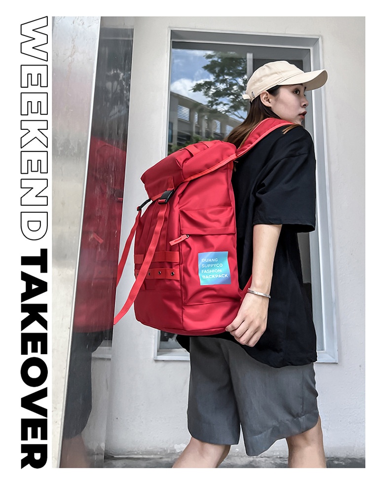 ActiveGo Street Fashion Trendy Backpack For Men And Women, College Students Ski Simple Practical Casual Bag, Large Capacity_voghion.com