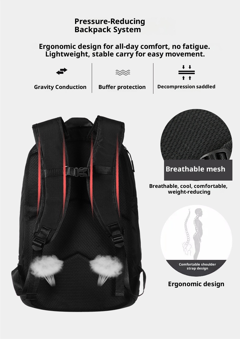 ActiveGo Large Capacity Travel Dry Wet Separation Outdoor Sports Fitness Men Basketball Backpack Football Bag Independent Shoe_voghion.com