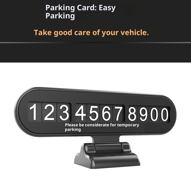 Interior Decoration Temporary Parking Sign Phone Number Move Dashboard Electric Car_voghion.com