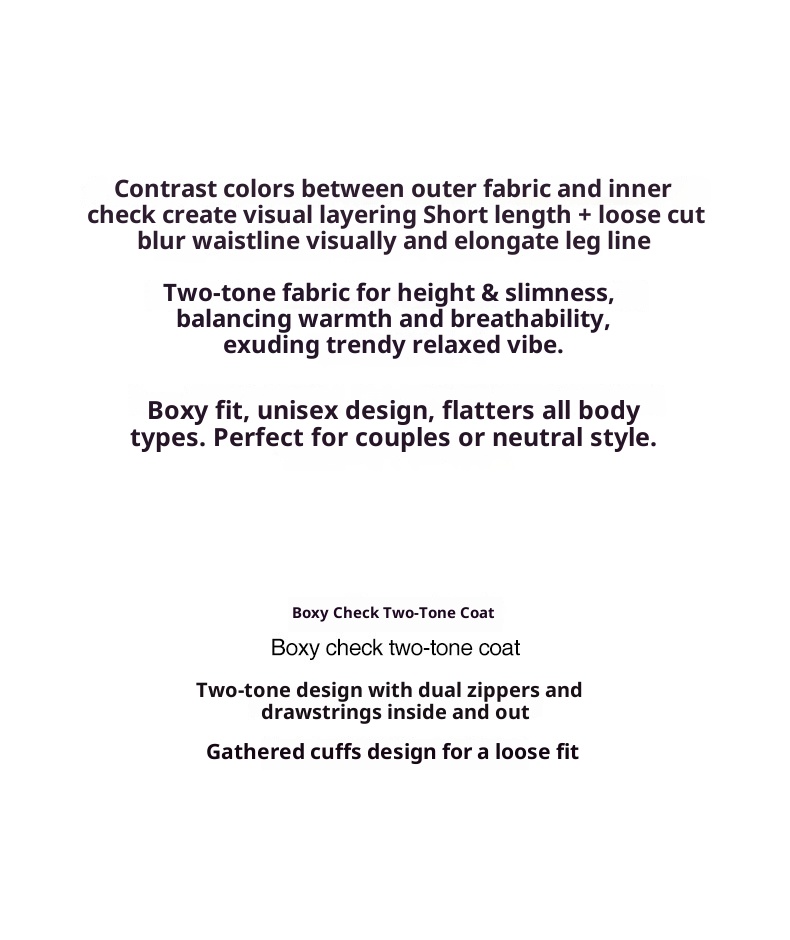 boy Boy Jie Zhan Men's Clothing|Boxy Plaid Two-tone Jacket 25 Autumn New European And American Short Casual Couple Hooded_voghion.com