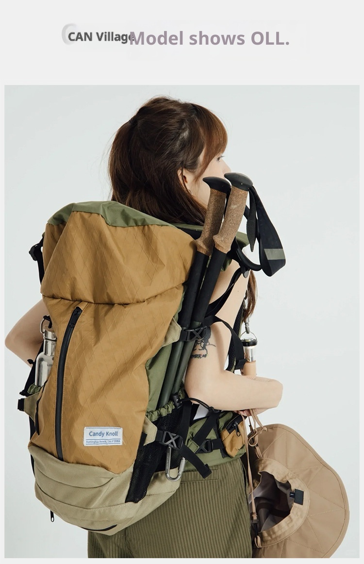 ActiveGo Wanderrucksack mit großem Fassungsvermögen, wasserdicht, professionell, leicht, für Damen und Herren, Doppeltragegestell_voghion.com