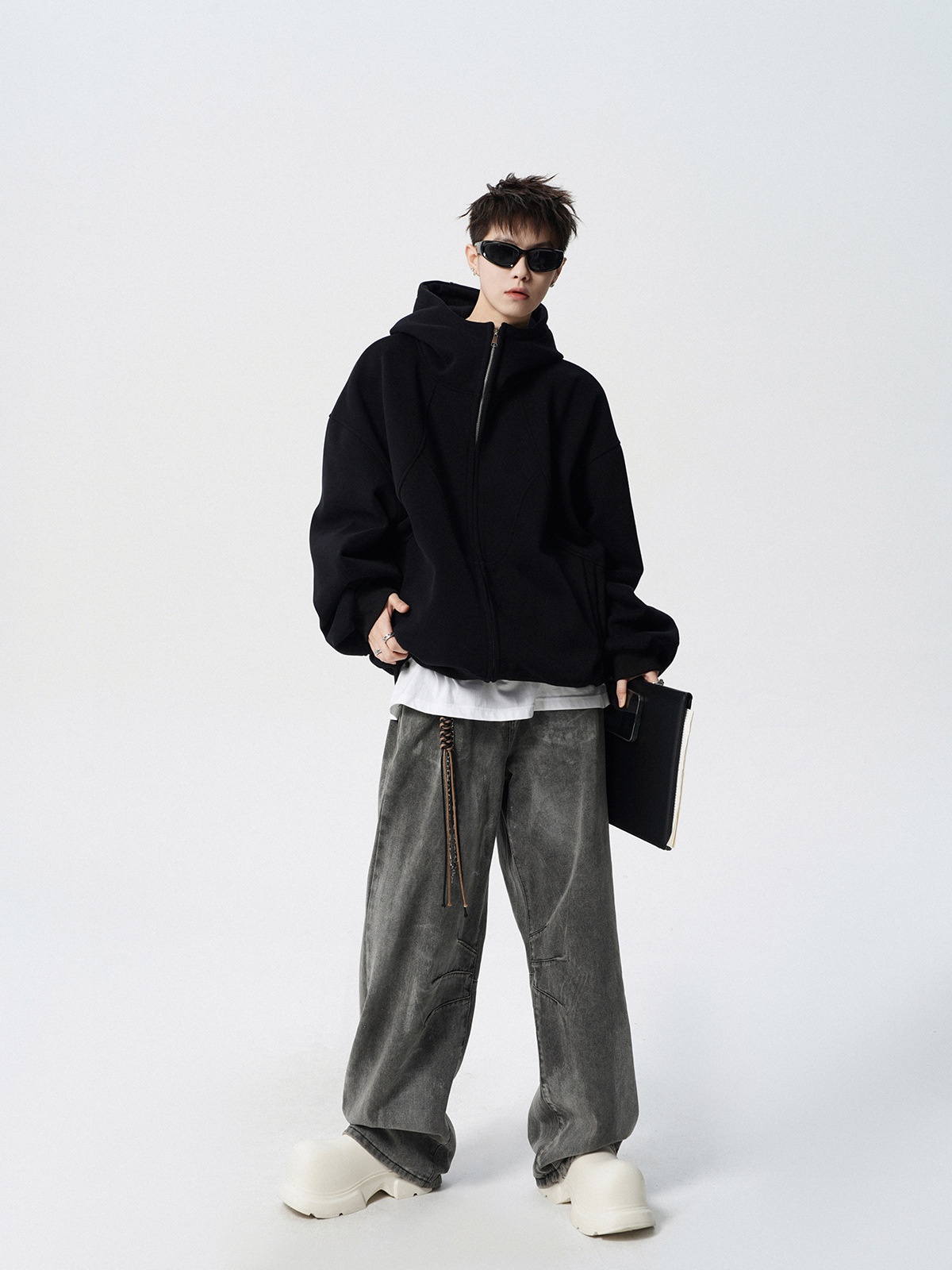 Junge Amerikanisches Schwergewicht Dconstructed Für Mn Winter Trndy Brand Design Patchwork Swatshirt High Strt Cool Coupl_voghion.com