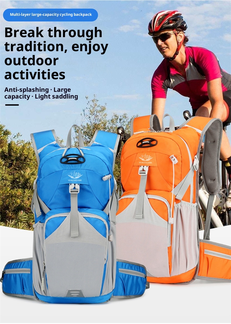 ActiveGo Cross-border Cycling Bag Outdoor Bicycle Multi-functional Water-resistant Sports Picnic Large Capacity Backpack_voghion.com