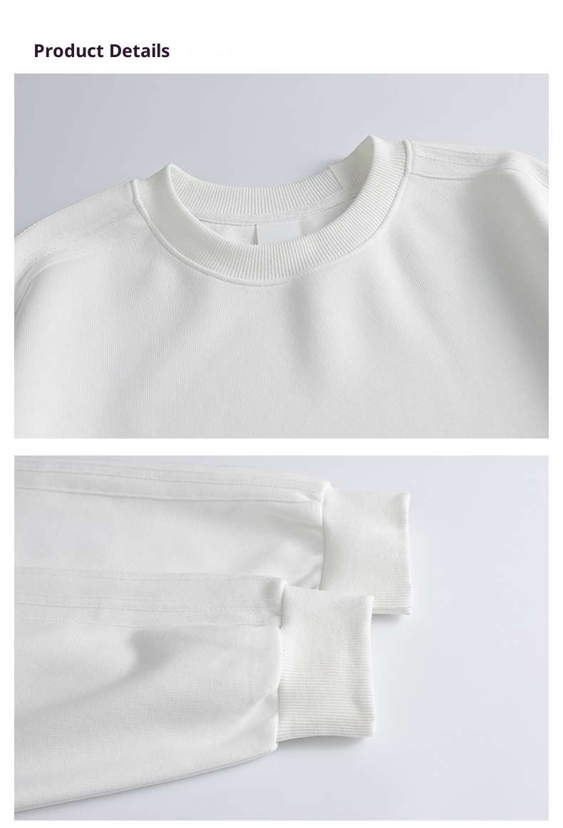 boy Boy Boy Heavyweight Sweatshirt Simple Print Basic Style Casual Trendy Crew Neck Pullover Inner Wear Long Sleeve Top Men's Jacket_voghion.com