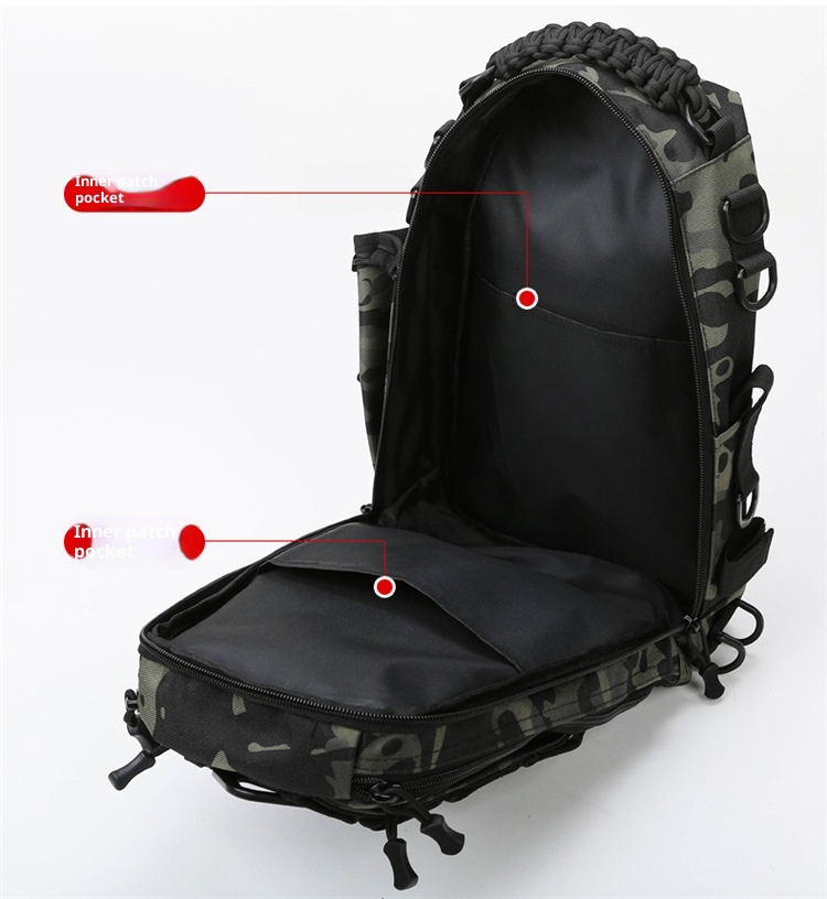 ActiveGo Lure Large Capacity Tactical Backpack For Men Multifunctional Outdoor Travel Hiking Cycling Camouflage Single And Double_voghion.com