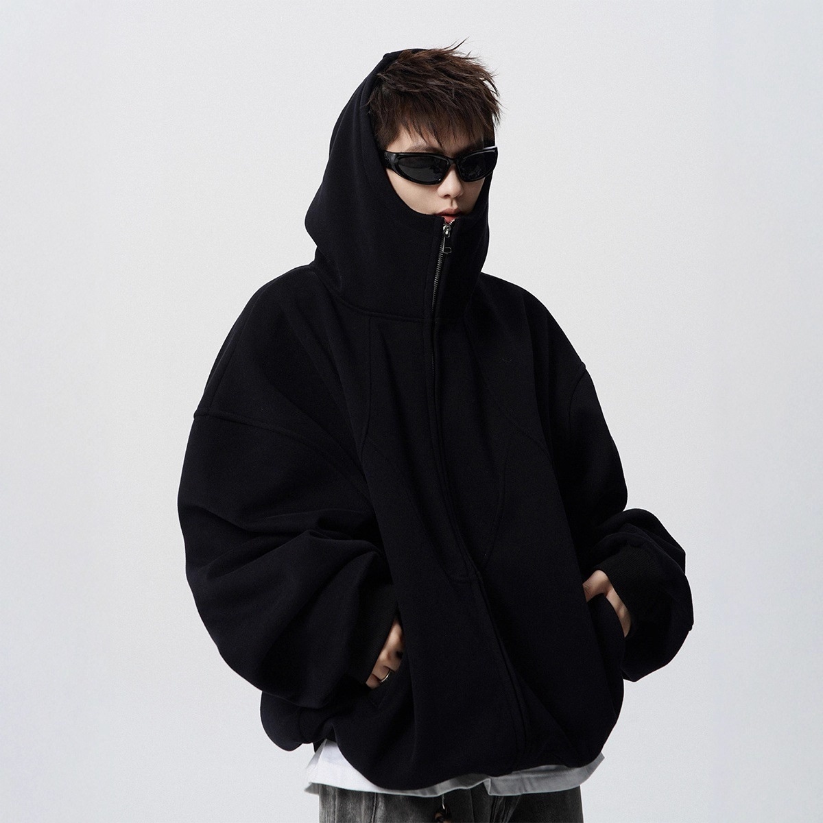 Junge Amerikanisches Schwergewicht Dconstructed Für Mn Winter Trndy Brand Design Patchwork Swatshirt High Strt Cool Coupl_voghion.com