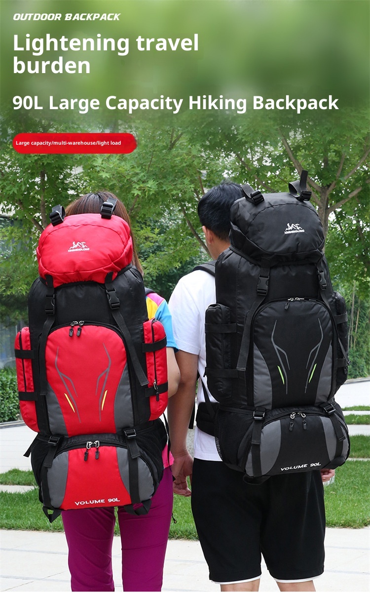 Zaino da viaggio unisex ActiveGo da 90 litri, grande capacità, per campeggio, escursionismo_voghion.com