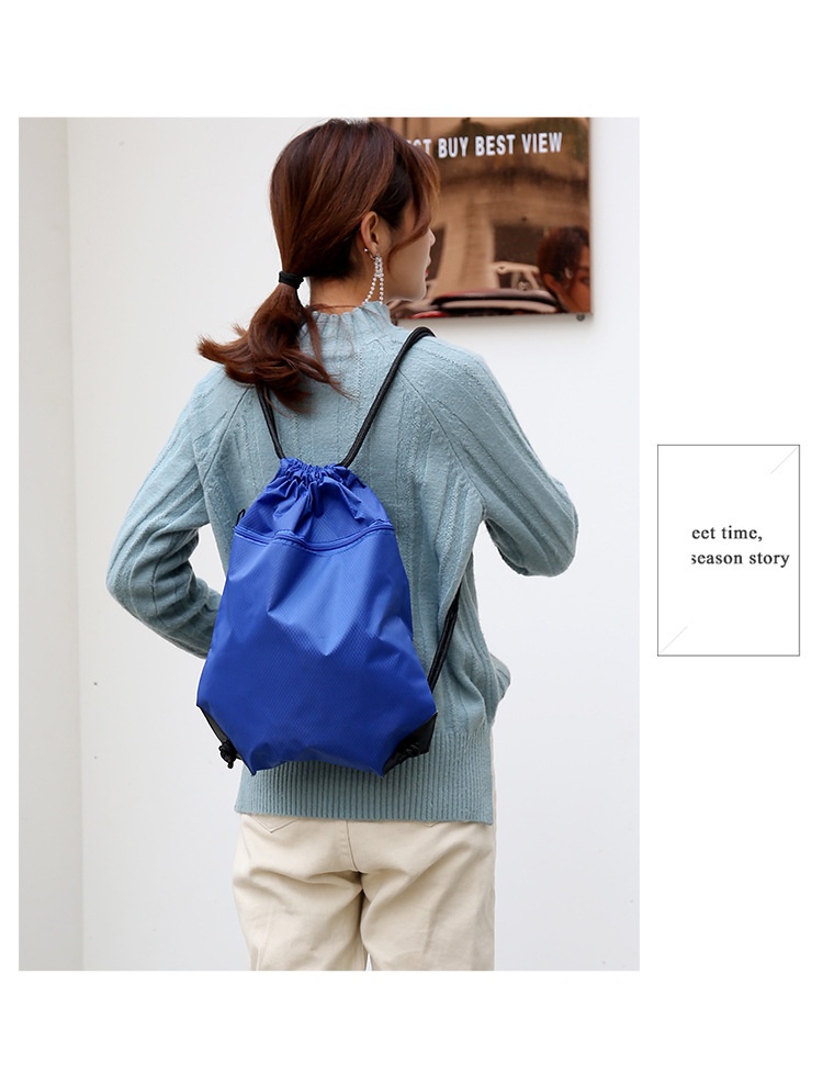 ActiveGo New Simple Pocket Backpack For Men And Women, Casual Travel Backpack, Lare Capacity Drawstrin Gym Sports Basketball_voghion.com