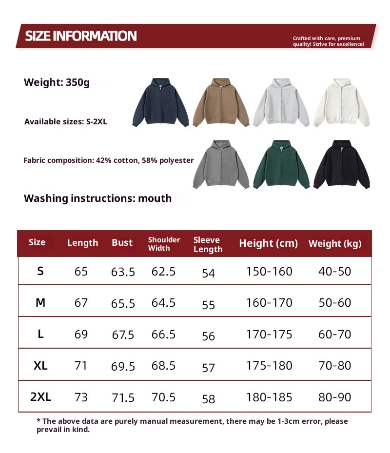 boy Boy KITE Abbigliamento da uomo | Felpa con cappuccio e doppia cerniera in pile pesante 350G dalla vestibilità squadrata per uomo_voghion.com