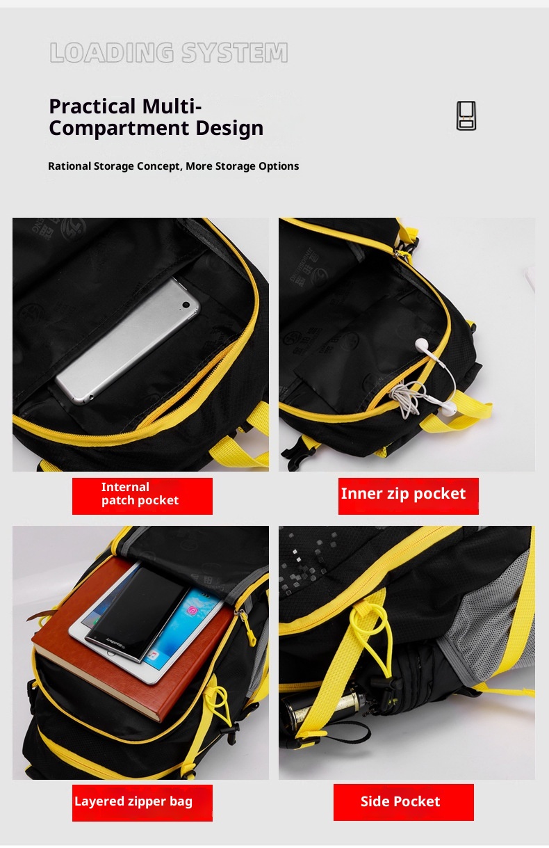 ActiveGo Cross-border Large Capacity Men Outdoor Hiking Mountaineering Bag Sports Leisure Travel Backpack For Women Breathable_voghion.com