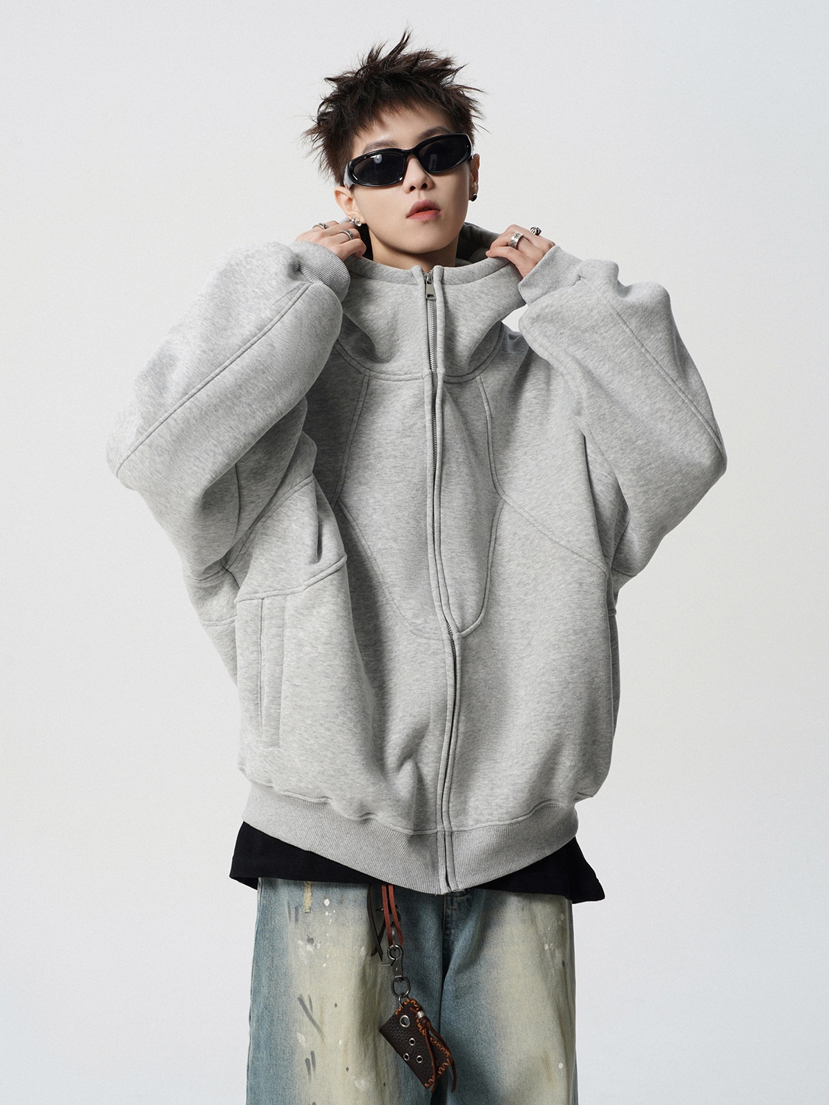 Junge Amerikanisches Schwergewicht Dconstructed Für Mn Winter Trndy Brand Design Patchwork Swatshirt High Strt Cool Coupl_voghion.com