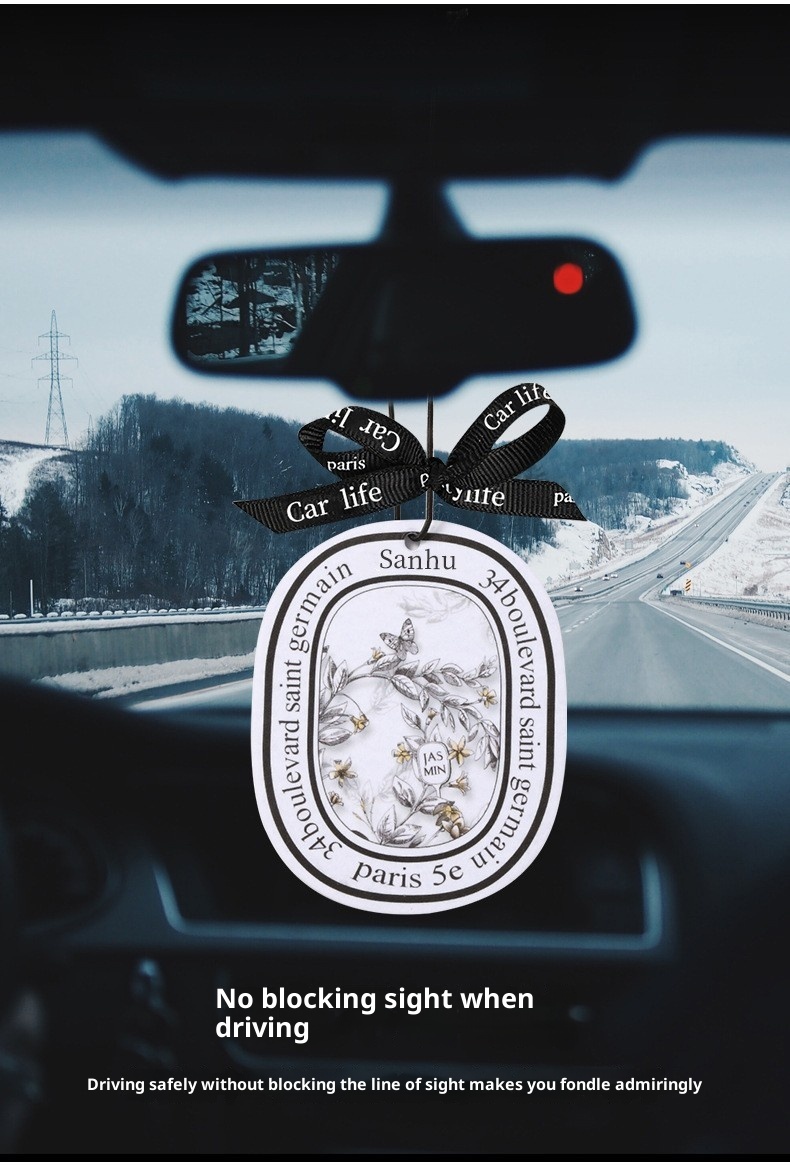 Deodorante per ambienti, accessori profumati, rimozione degli odori degli interni dell'auto, 11 pastiglie profumate decorative e fresche da appendere a lunga durata_voghion.com