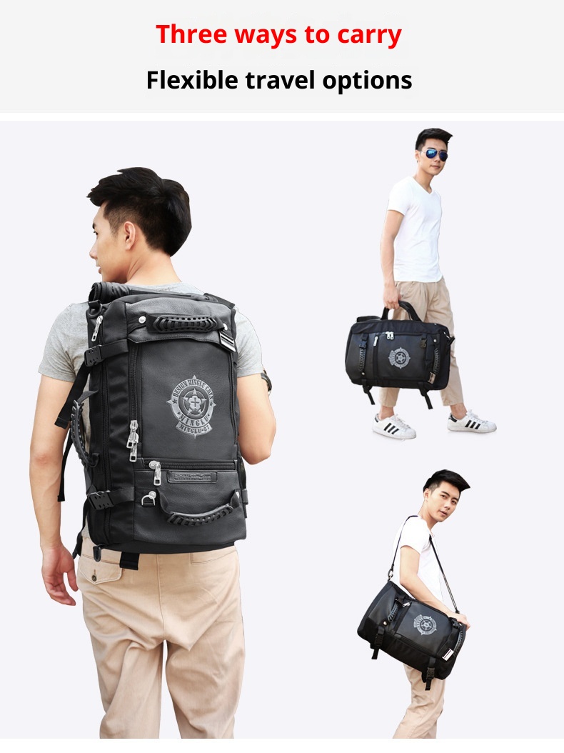 Borsa a tracolla doppia ActiveGo Minglu, capacità di viaggio, per attività all'aperto, tempo libero, per uomo, viaggi d'affari, alpinismo, zaino grande_voghion.com