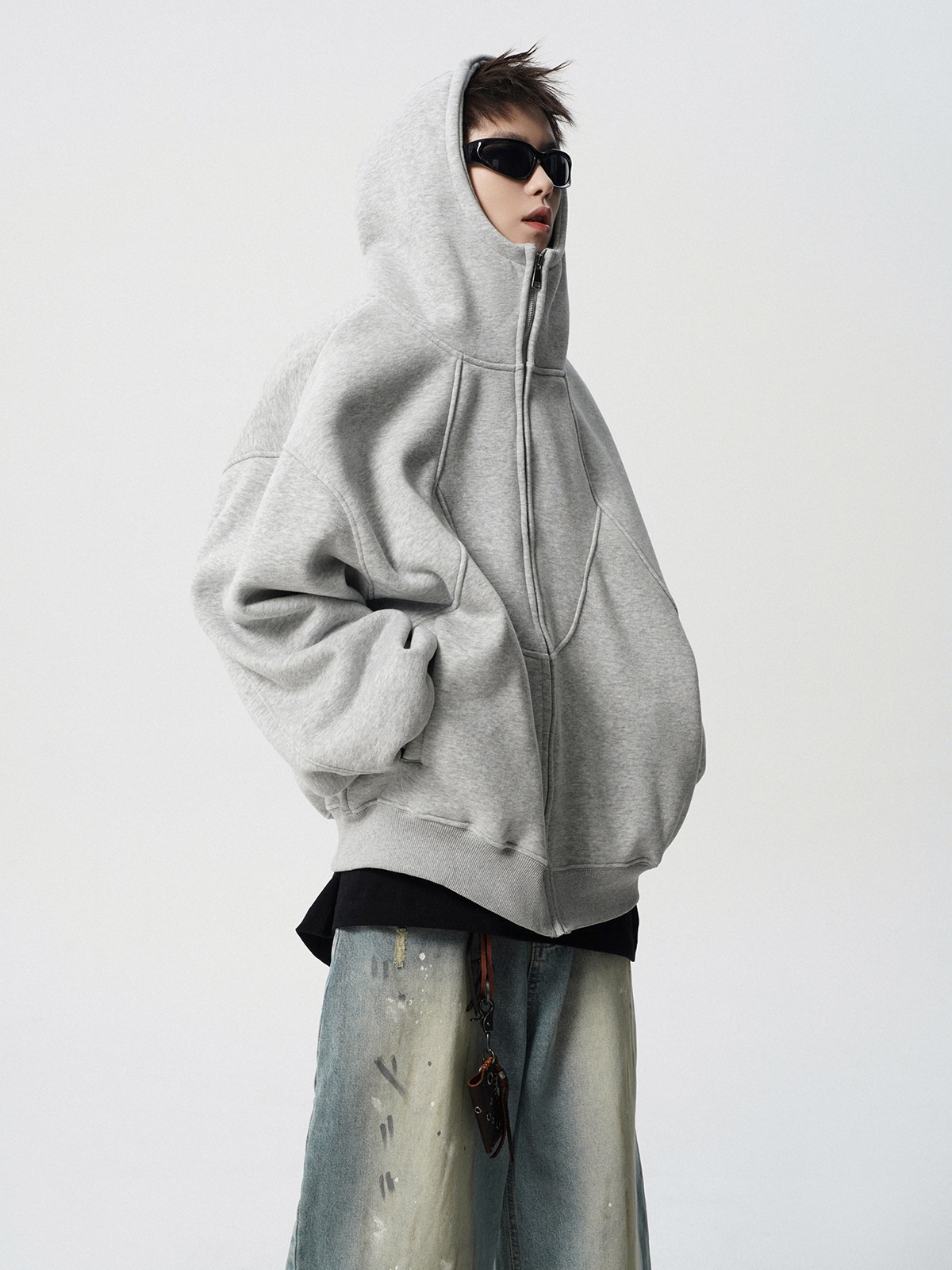 Junge Amerikanisches Schwergewicht Dconstructed Für Mn Winter Trndy Brand Design Patchwork Swatshirt High Strt Cool Coupl_voghion.com