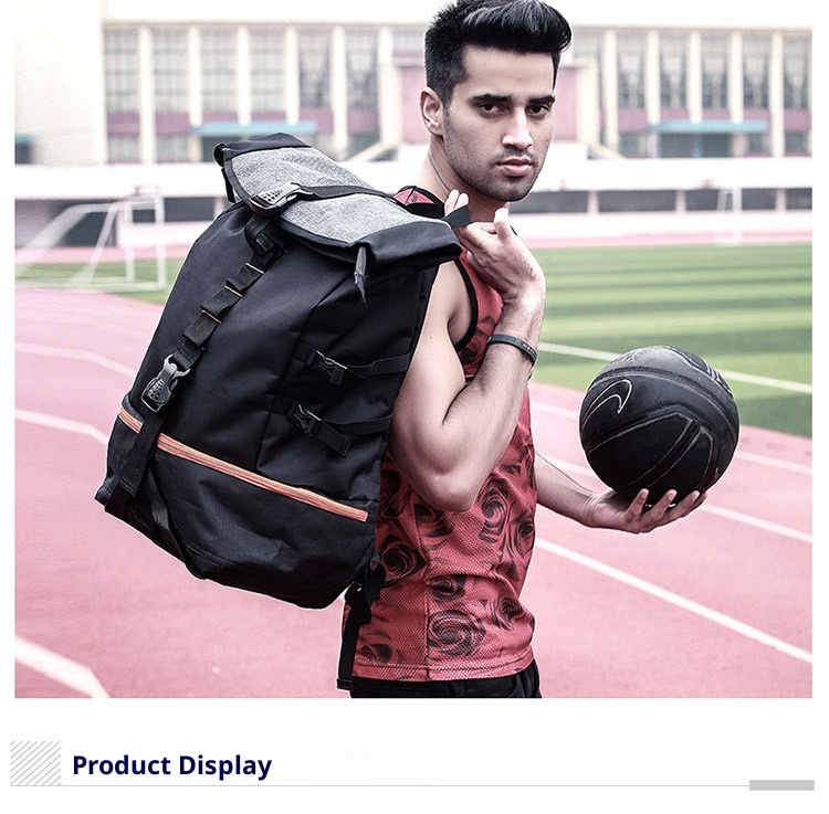 ActiveGo Basketball Men's School Training Multi-Functional Sports Backpack Capacity Extra Large Fitness Hiking Bag Customizable_voghion.com