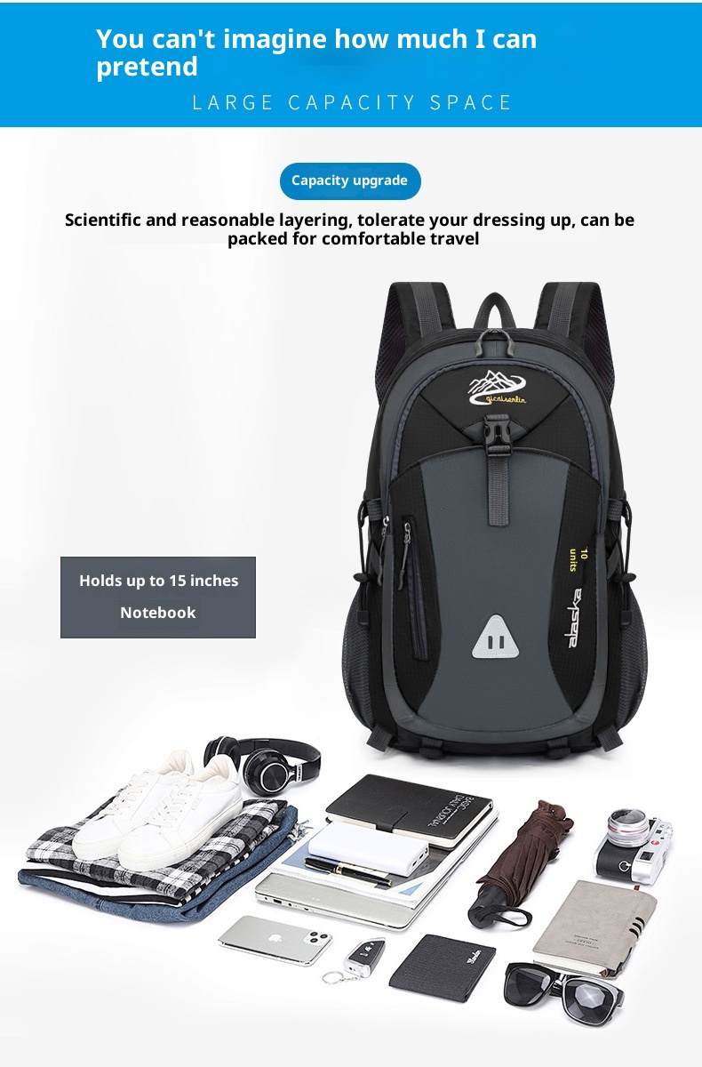 ActiveGo Foreign Trade New Multifunctional Hiking For Men Outdoor Trekking Large Capacity Travel Bag USB Charging Casual Backpack_voghion.com