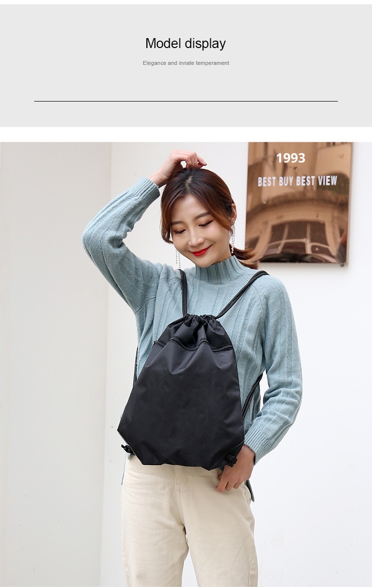 ActiveGo New Simple Pocket Backpack For Men And Women, Casual Travel Backpack, Lare Capacity Drawstrin Gym Sports Basketball_voghion.com