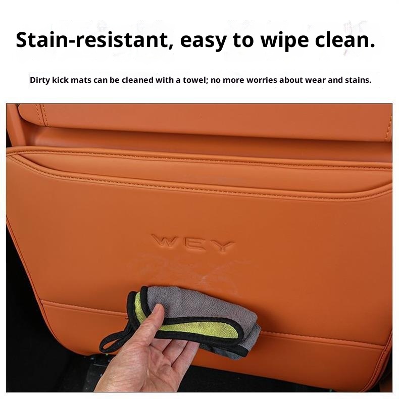 23-25 Wei Brand Smart Driving Blue Mountain Seat Anti-Kick Pad Arancione Upgrade Modifica Interni Auto Speciale_voghion.com