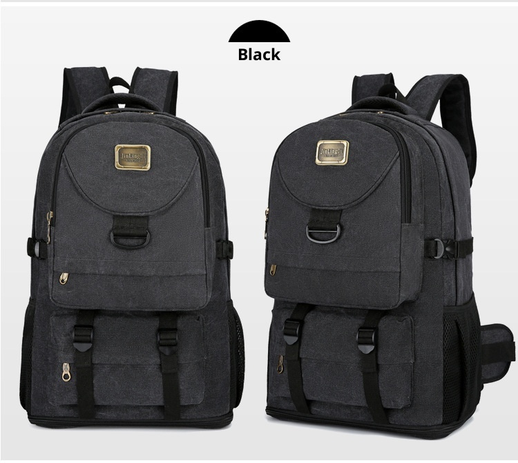ActiveGo New Large Capacity Backpack Thickened Canvas Luggage Men And Women Mountaineering Lightweight Travel Working Outdoor Bag_voghion.com