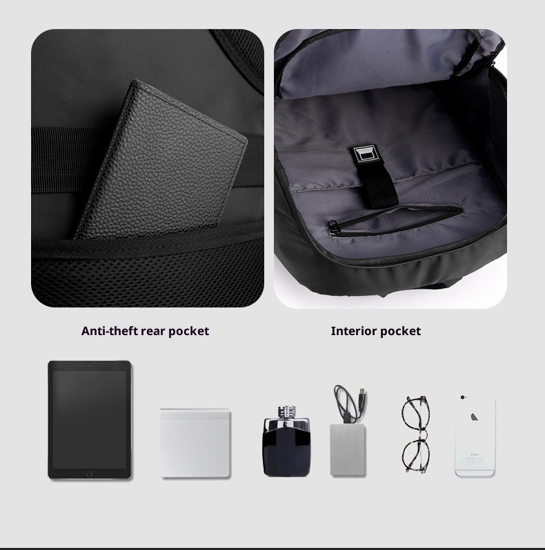 Zaino da viaggio per computer da uomo ActiveGo, borsa da viaggio per alpinismo e attività all'aperto, grande capacità_voghion.com