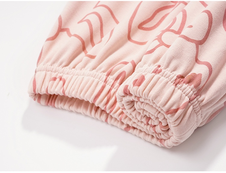 ChicShe Women's Pajamas Autumn 2023 New Pure Cotton Long Sleeve High-end Korean Style Casual Loose Double-sided Kimono Set_voghion.com