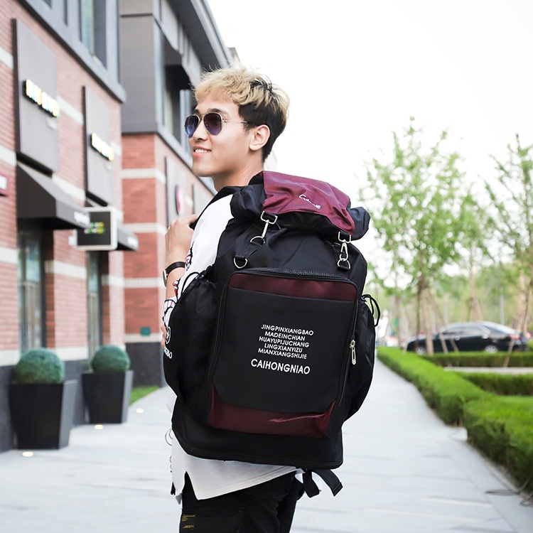 ActiveGo Mountaineering Double Shoulder Men's Travel Luggage Bag Women's Waterproof Multi-Functional Large Capacity Sports Hiking_voghion.com