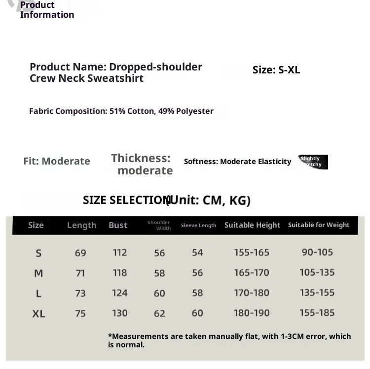 Ragazzo Ragazzo Nuovo Autunno Inverno AG330g Terry Girocollo Tinta Unita Felpa Uomo Stampato Trendy Marca Personalità Largo Americano_voghion.com