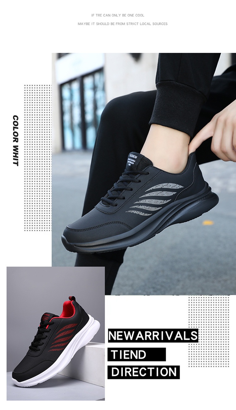 ActiveGo Herren Winter-Sneaker aus Leder, wasserdicht, sportlich, weiche Sohle, rutschfest, für Arbeit, Freizeit, Laufen, Frühling, Einzelschuhe_voghion.com