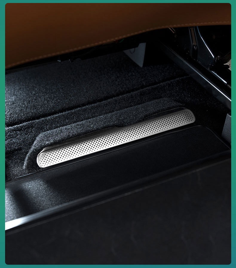 Copertura protettiva per bocchetta di ventilazione sotto il sedile anteriore Xinlantu Dreamer in acciaio inossidabile, antipolvere, modifica interna dell'auto_voghion.com