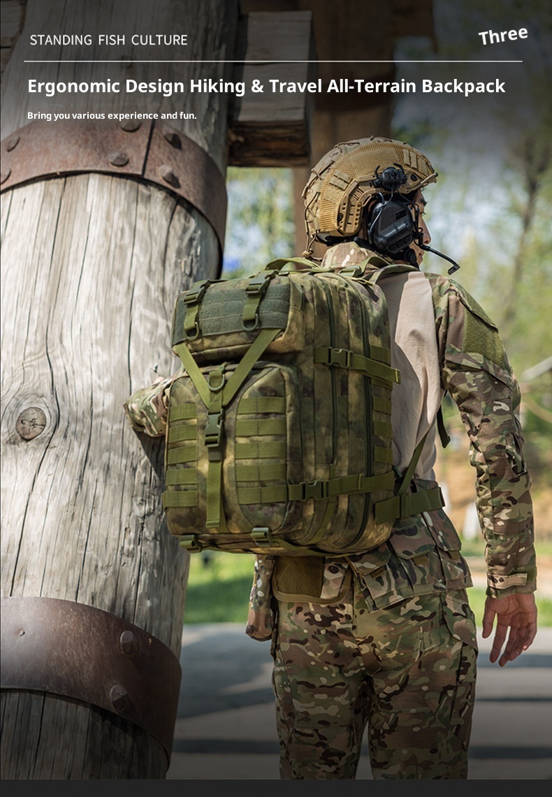 ActiveGo New Product Tactical Camouflage Men's Outdoor Mountaineering Hiking Camping Multifunctional Large Capacity_voghion.com