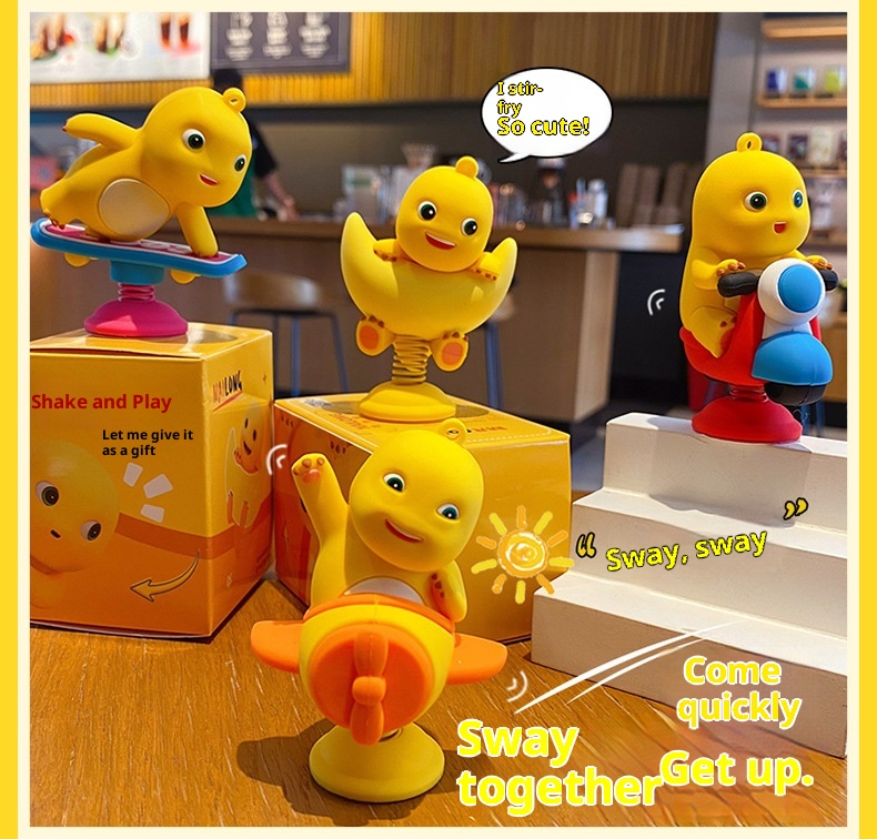 Ornamento per auto elettrica creativo antistress a forma di drago di latte autentico, graziosa decorazione per interni_voghion.com