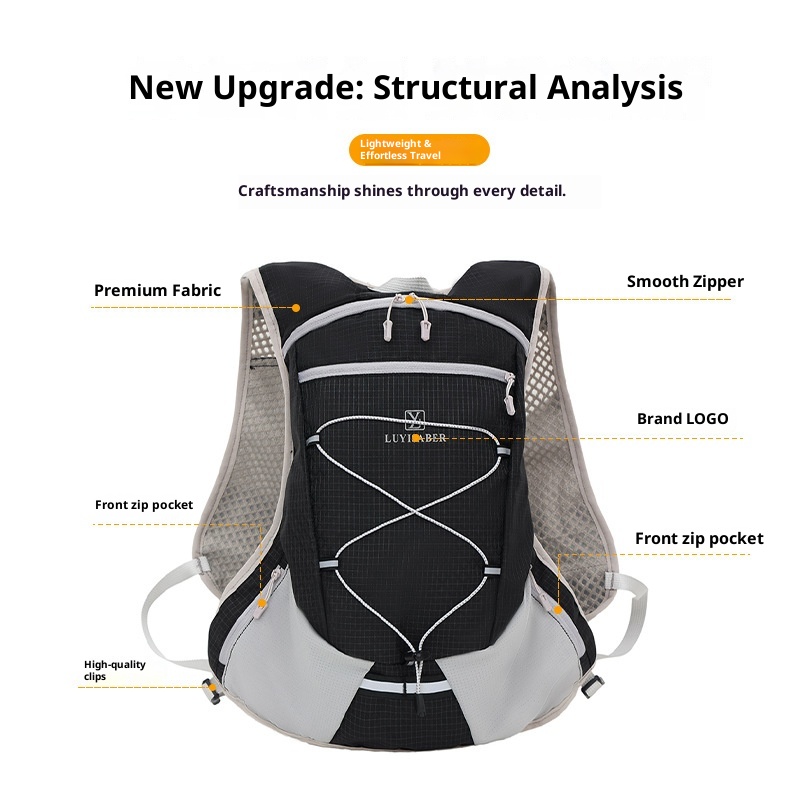 ActiveGo Large Capacity Hiking Water-Resistant Off-Road Cycling Cross-Border Multi-Functional Sports Backpack Marathon Hydration_voghion.com