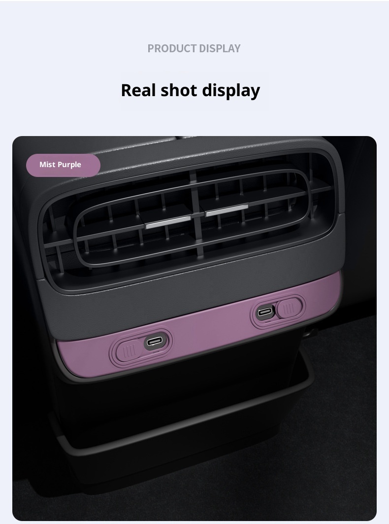 Suitable Xiaomi SU7 Rear Exhaust Vent Cover Charging Port Protective Cap Interior Modification Accessories Supplies For_voghion.com