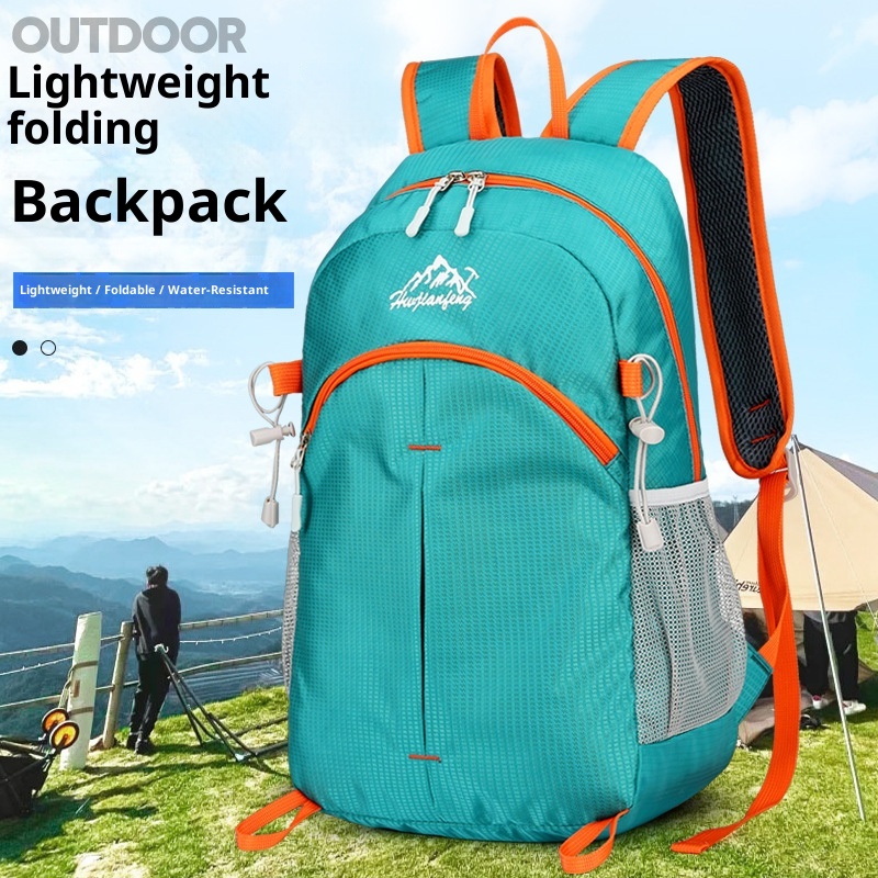 ActiveGo Authentic Outdoor Hiking Bag Travel Foldable Unisex Large Capacity Nylon Waterproof Lightweight Backpack_voghion.com