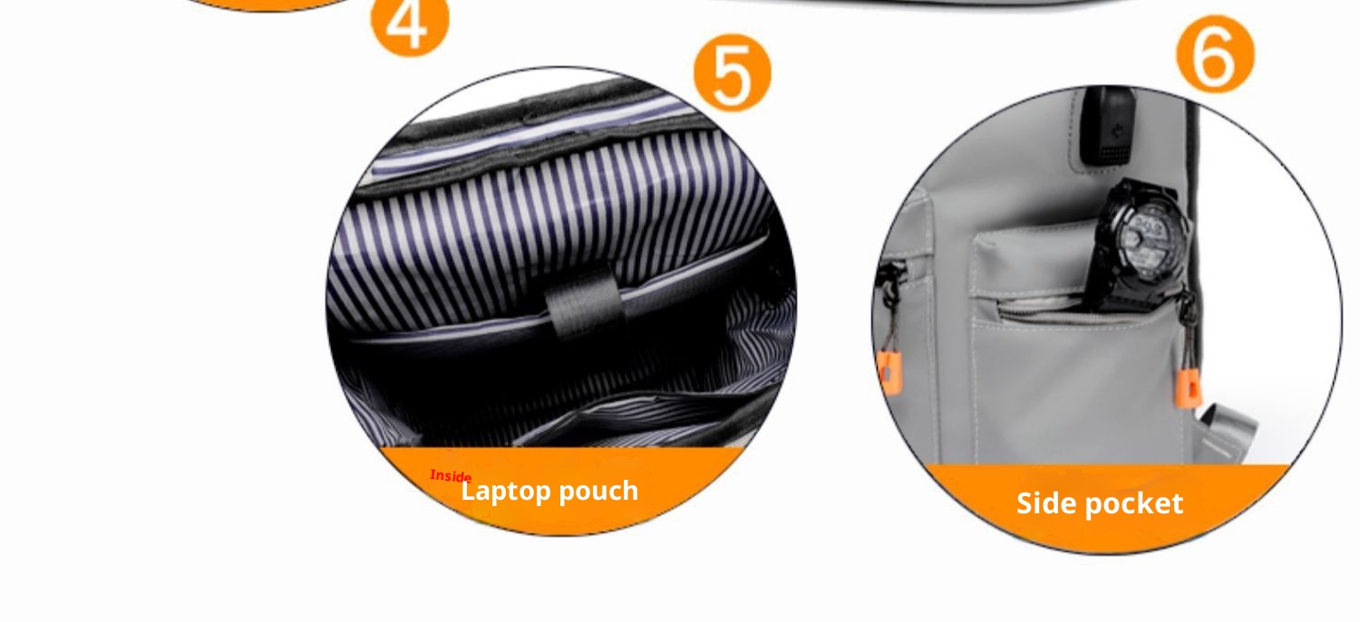 Sac à dos ActiveGo pour homme, grande capacité, idéal pour les voyages, la randonnée et les activités de plein air. Parfait pour un look business décontracté._voghion.com