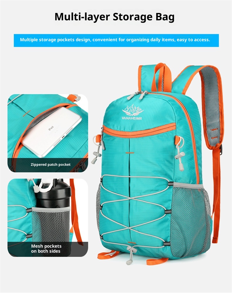 ActiveGo Fold Sports Outdoor Practical Multi-Functional Casual Hiking Bag Large Capacity Mountaineering Cycling Backpack_voghion.com
