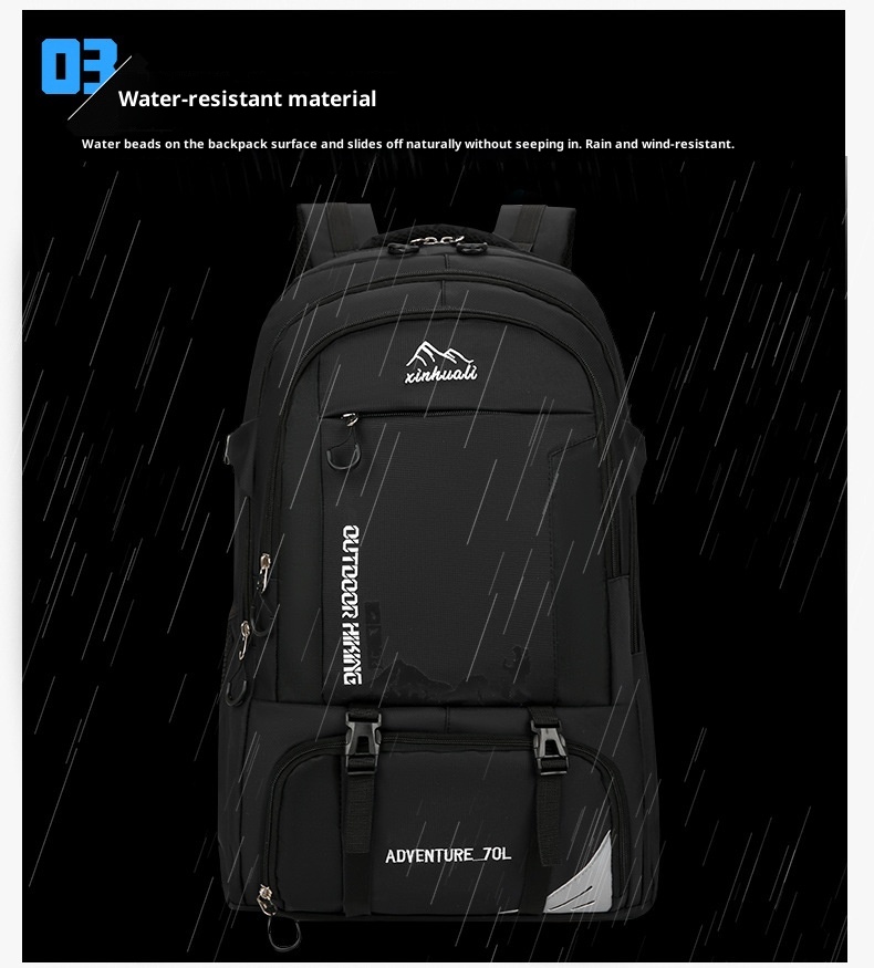 Zaino da uomo ActiveGo Cross-Border Hiking Travel con doppia tracolla, borsa sportiva da esterno, 70 litri, grande capacità_voghion.com