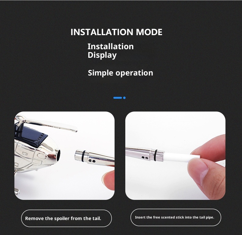 Kreativer, drehbarer Hubschrauber-Lufterfrischer aus Aluminiumlegierung für das Armaturenbrett – ein echter Hingucker für den Autoinnenraum._voghion.com