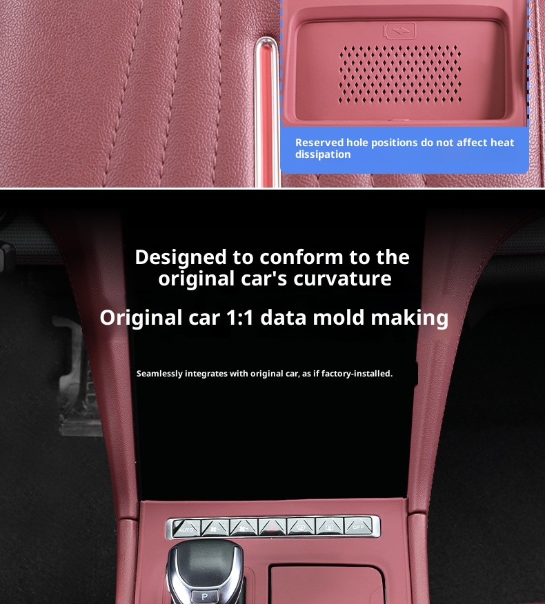 23-25 Models Hongqi H5 Central Control Panel Silicone Pad H6 Static Cling Anti-Slip Shock Absorption Car_voghion.com