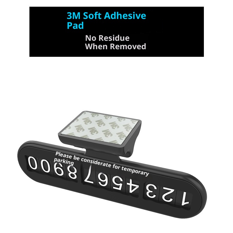 Interior Decoration Temporary Parking Sign Phone Number Move Dashboard Electric Car_voghion.com