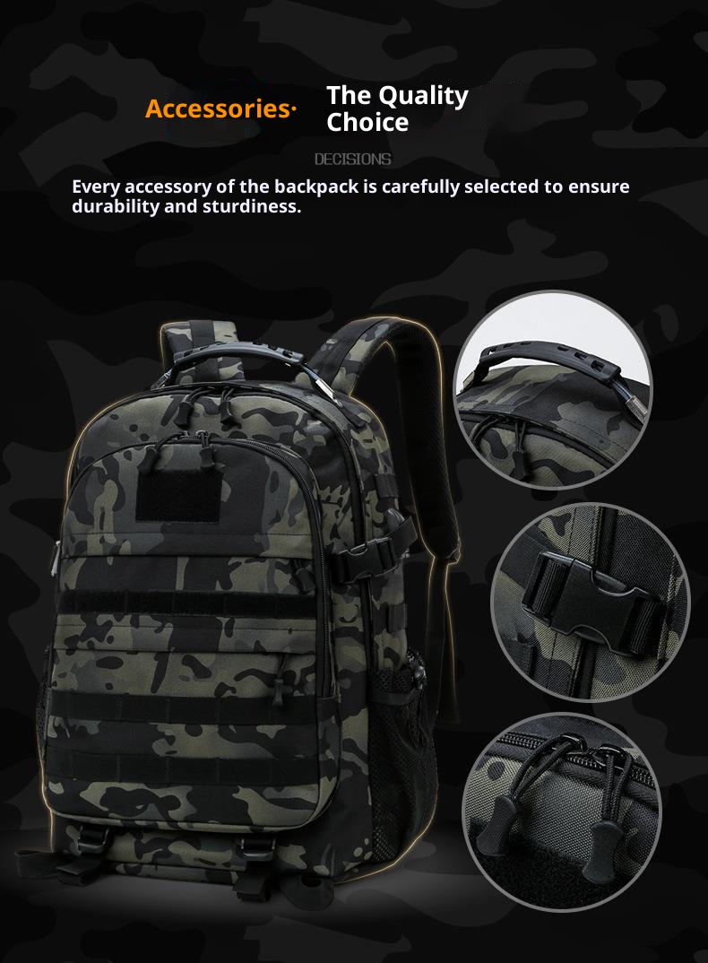 ActiveGo Men Outdoor Tactical Backpack Mountaineering Large Capacity Sports Camouflage School Camping Luggage Bag Air Cushion_voghion.com
