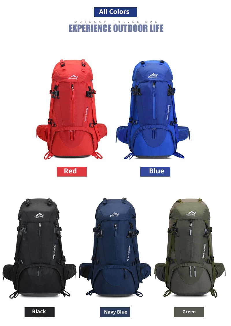 ActiveGo Sipariş Bağlantısı Açık Hava Yürüyüşü Erkekler 60L Büyük Kapasiteli Hafif Sırt Çantası Kadın Trekking Çantası Su Geçirmez Seyahat_voghion.com